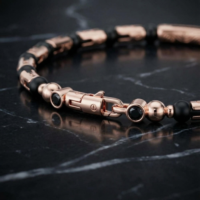 "Runes" – Bracciale Estellamare in oro rosa