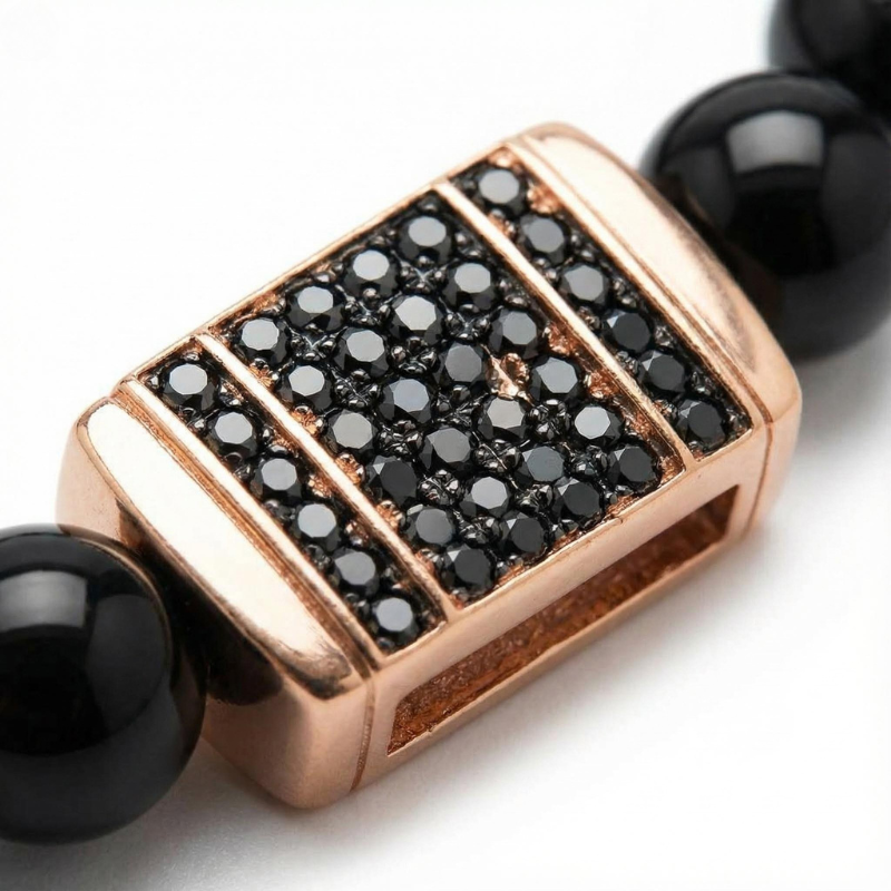 "Essenza Obscura" – Bracciale Estellamare in perle nere