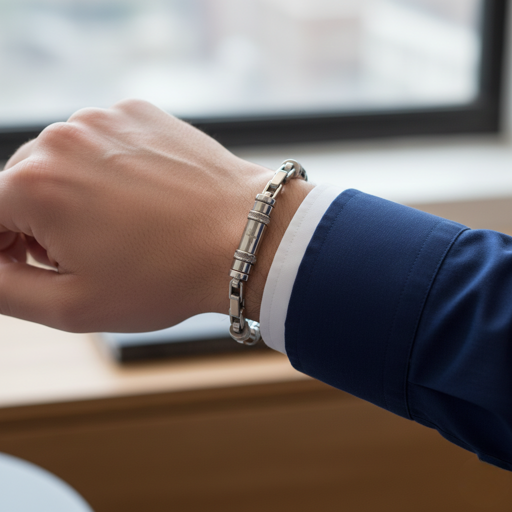 BRACCIALE ESTELLAMARE BARREL STEEL