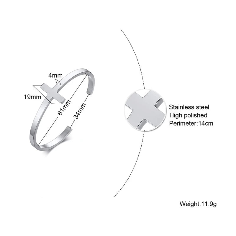 Il Bracciale Cross in Acciaio Indistruttibile