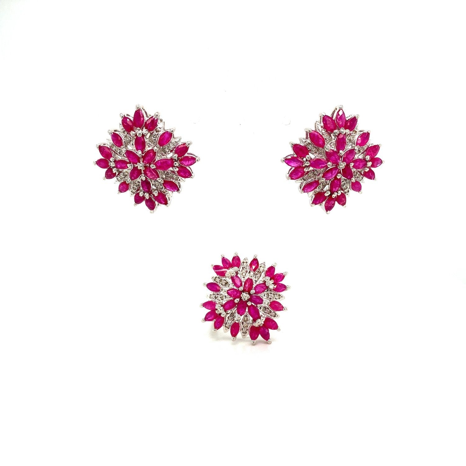 PAGINA PRODOTTO - SET GIOIELLI RUBINO IN ARGENTO 925 - KSS 68674