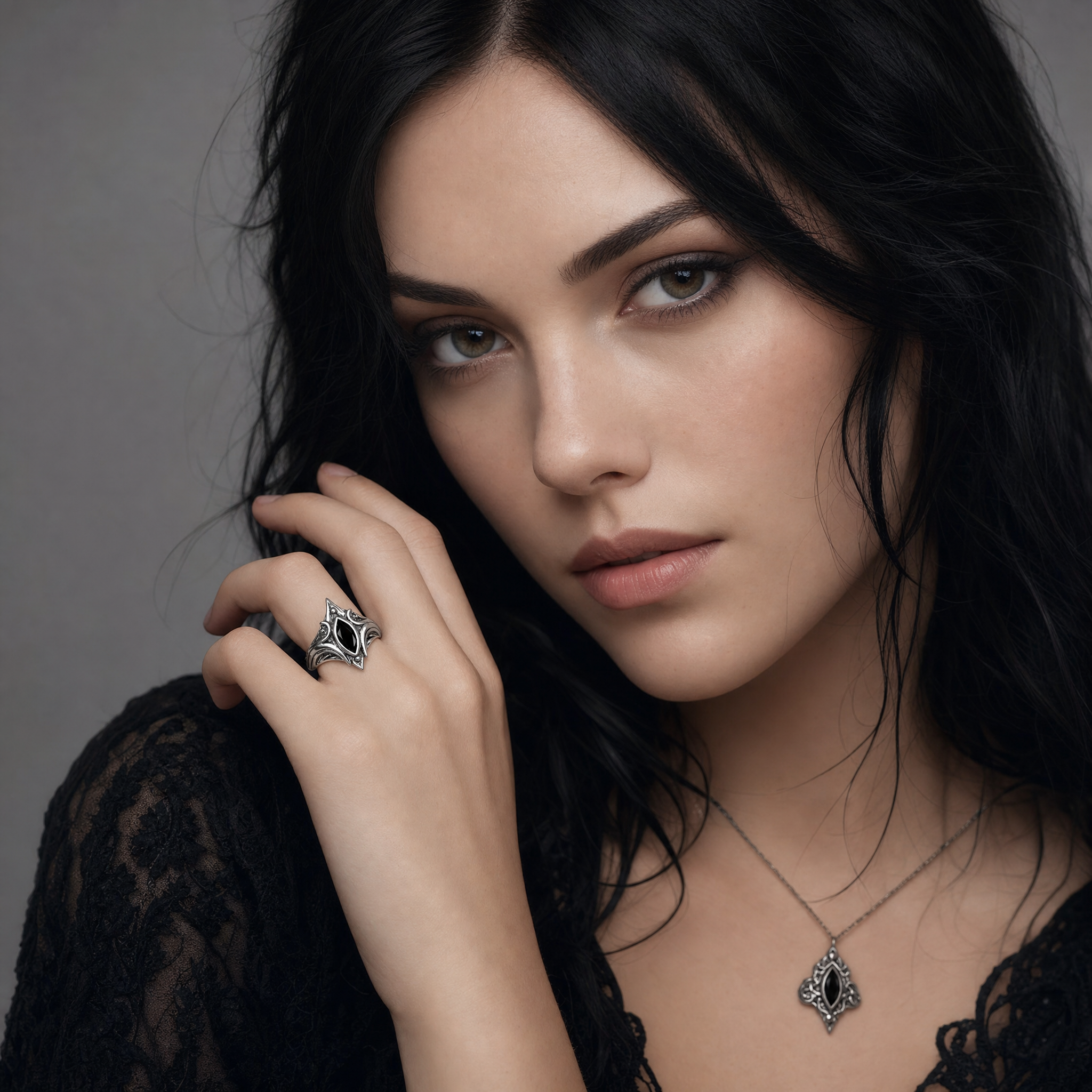 Occhio del Deserto — Anello Retro Boho Regolabile