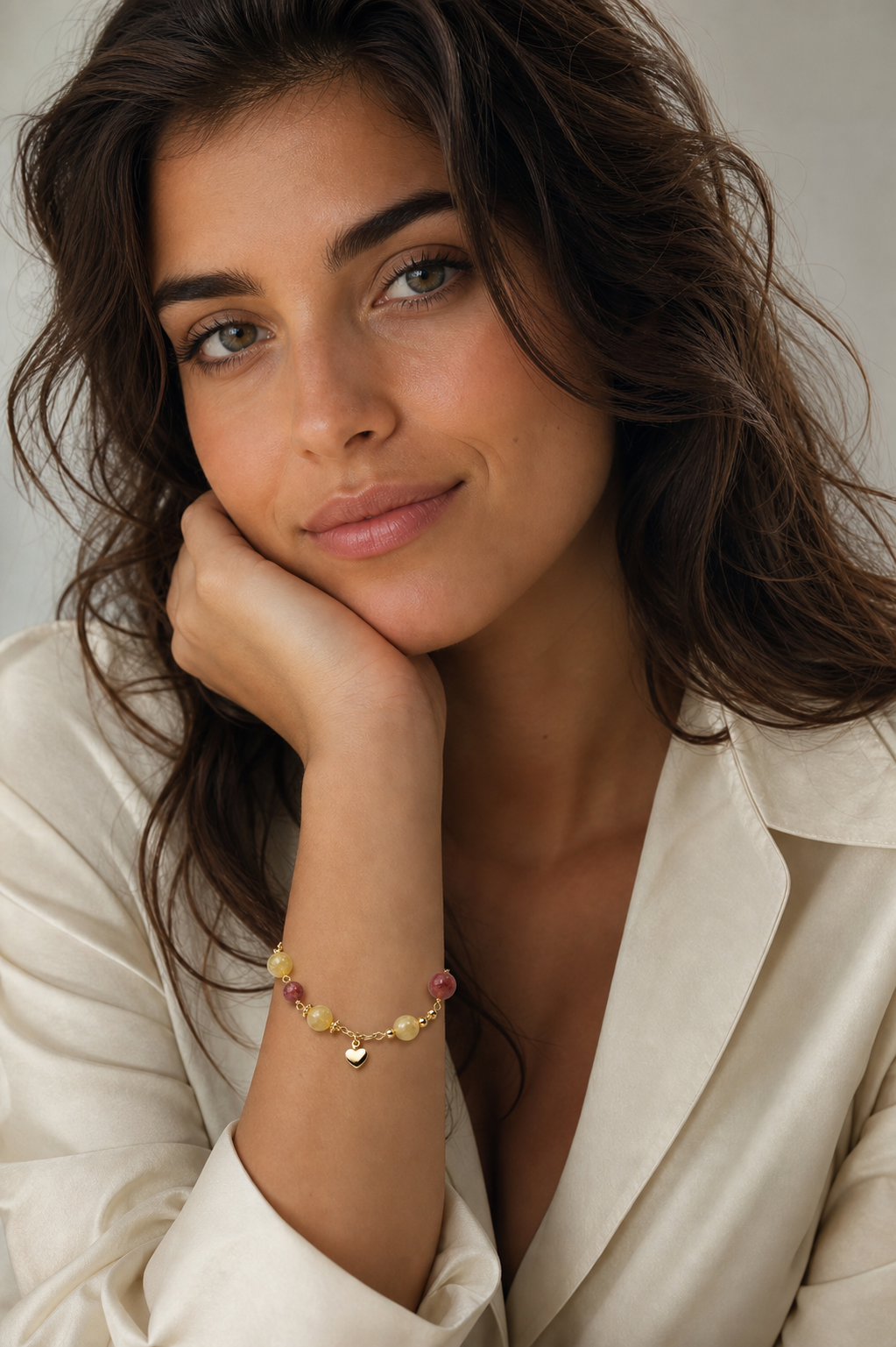 Fragola di Cristallo — Bracciale T‑Clasp in Crystal
