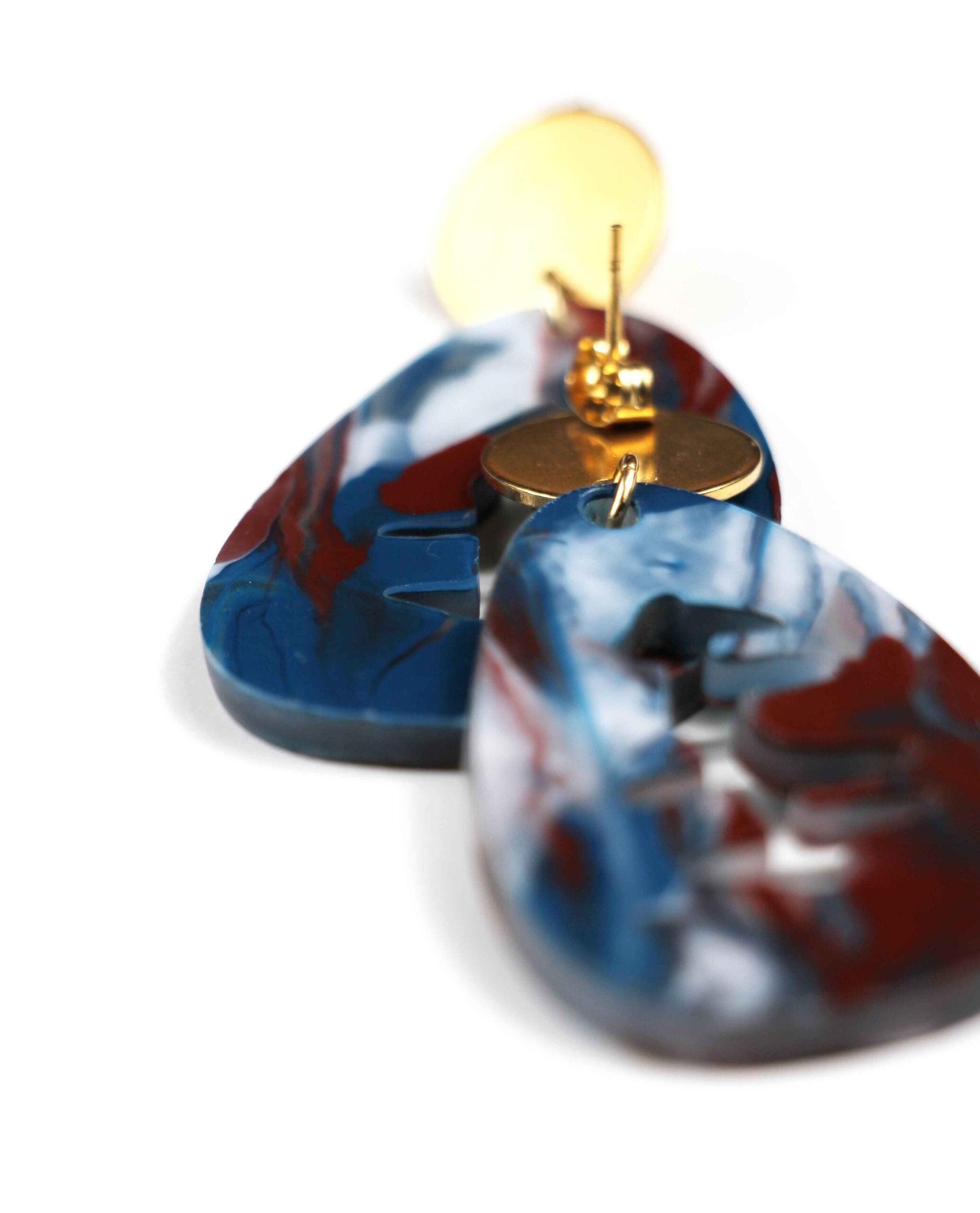 Notte Marmorizzata – Orecchini Cielo Dorato