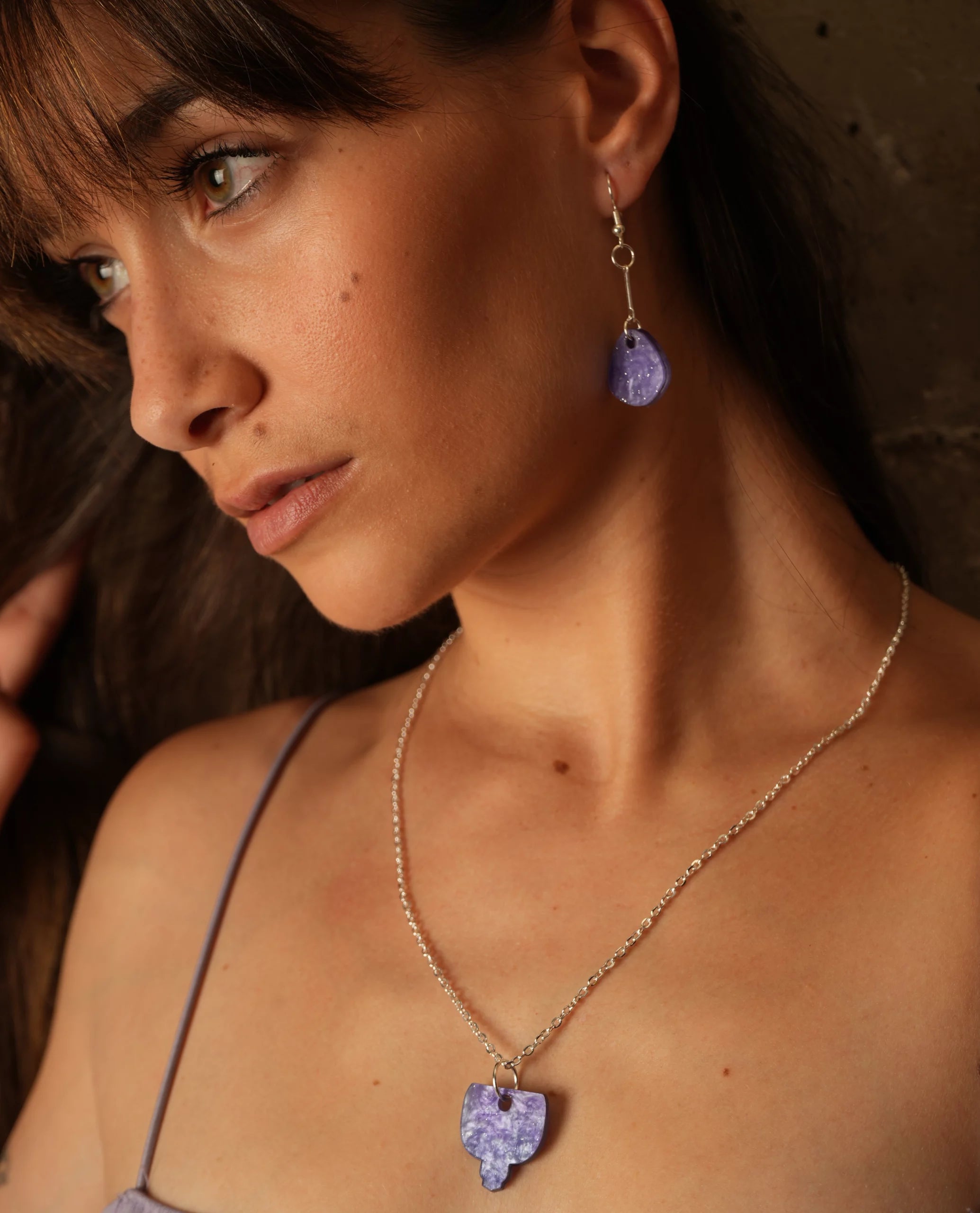 Goccia Brillante - Pendientes Organica Luminosità