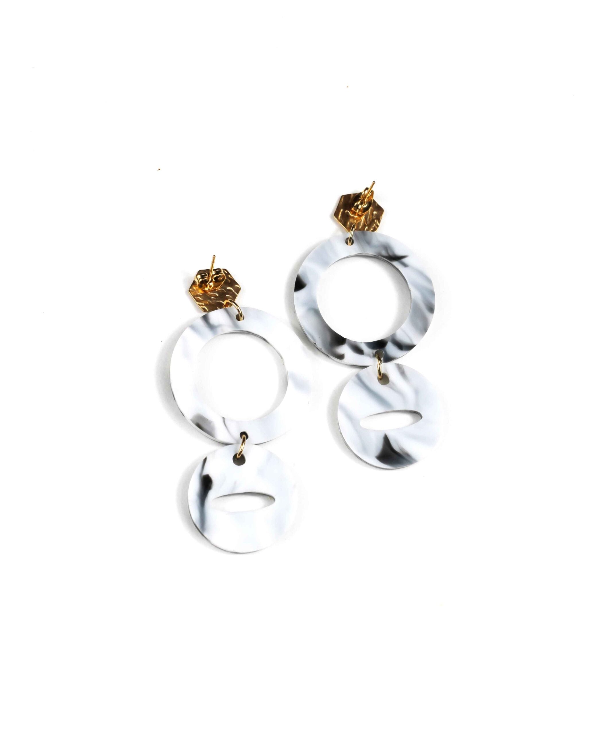 Aros Eclissi – Marmo Bianco, Nero & Oro