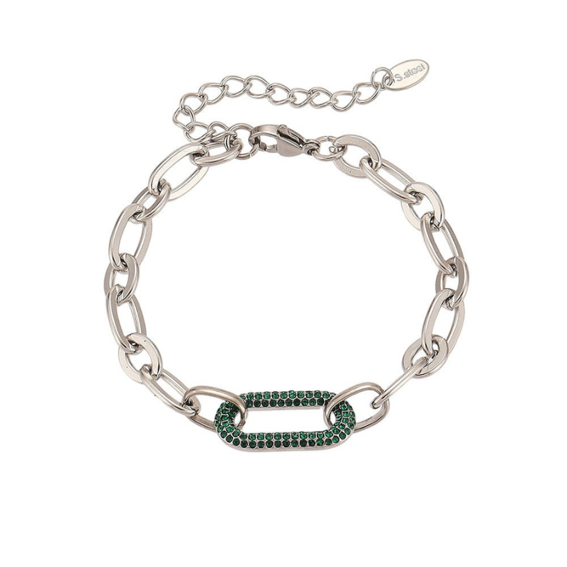 Eternal Shine — Parure Collana e Bracciale in Acciaio