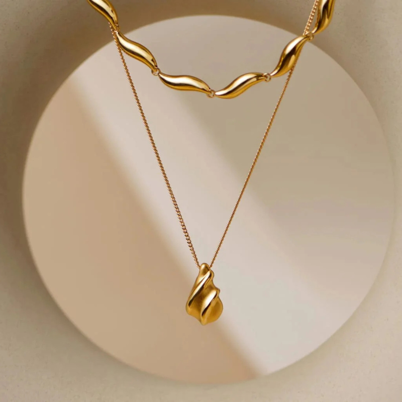 Collana Onde Pure – Argento 925 Lucidato