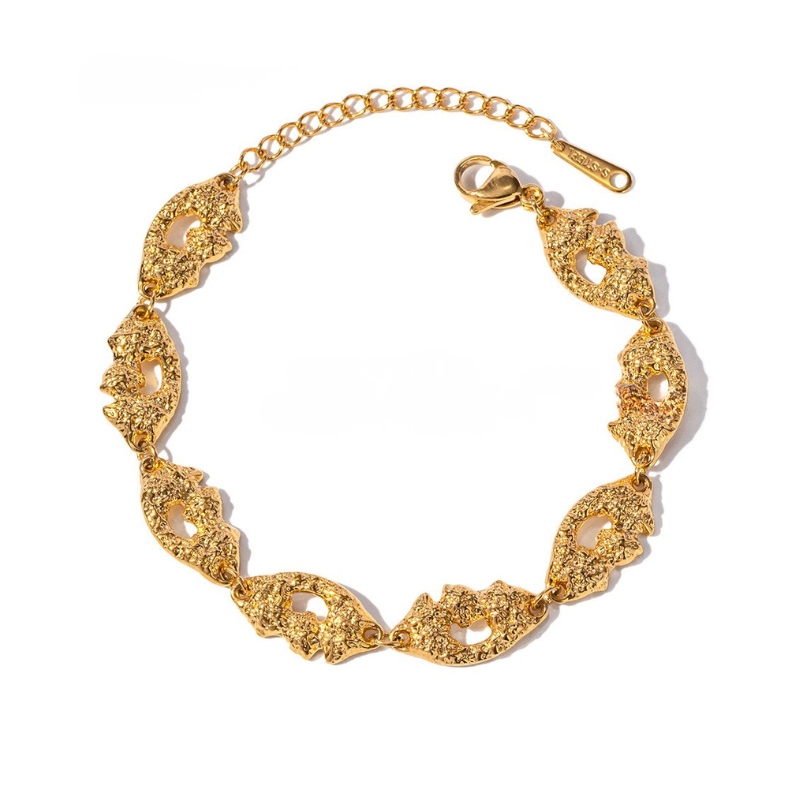 Bracciale Vintage Texture in Acciaio