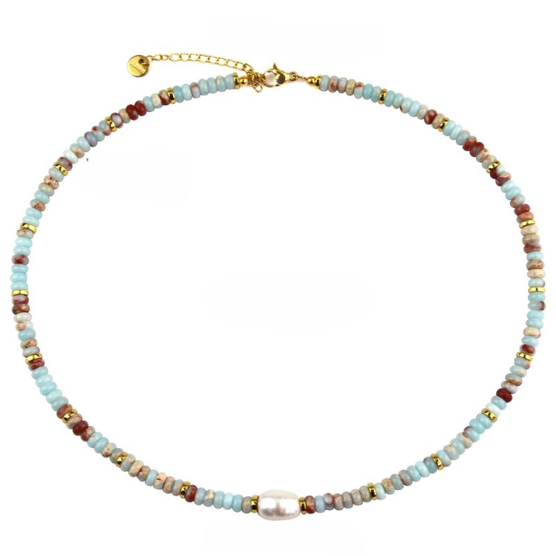 Collana Magica di Perle e Pietre