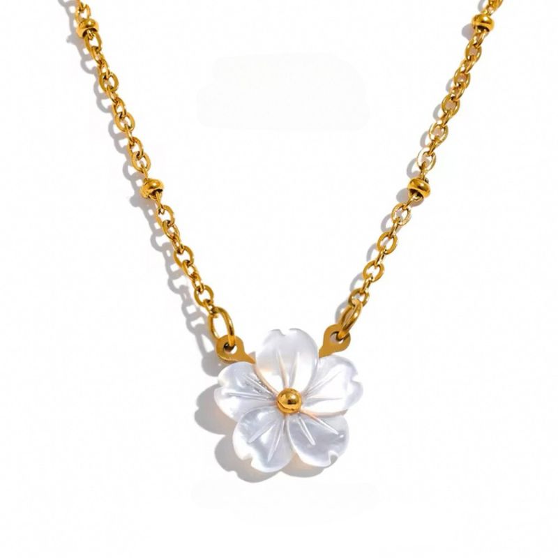 Collana Fiore Dolce in Acciaio