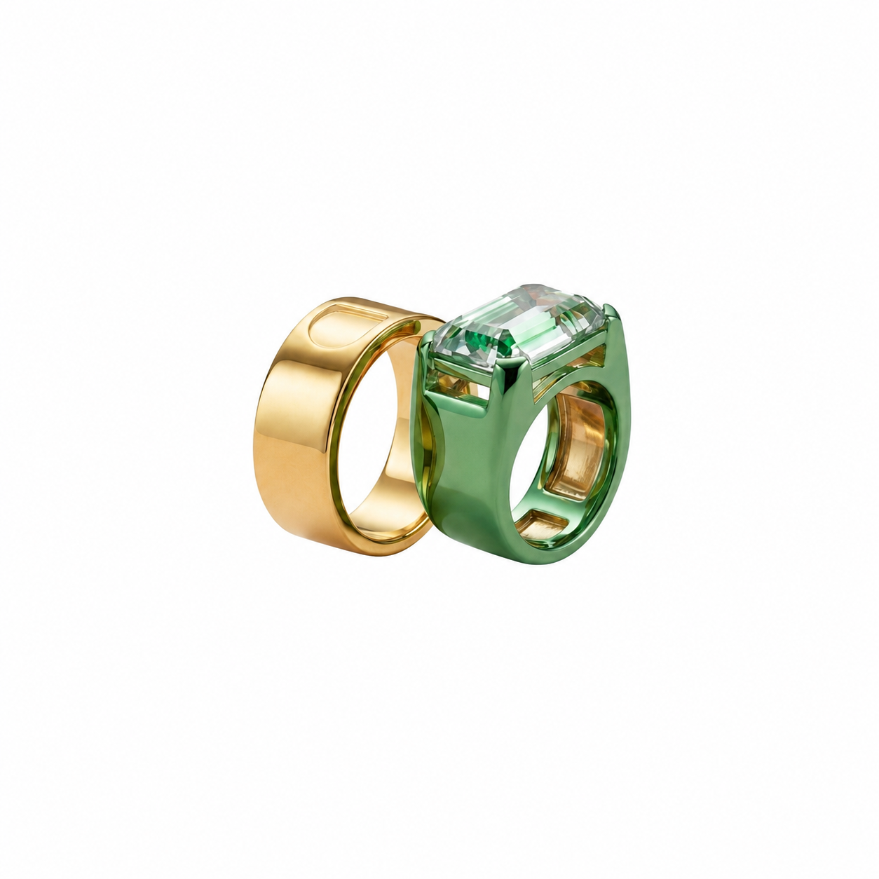 Anello Golden Green – Eleganza luminosa, carattere e femminilità in un solo gioiello