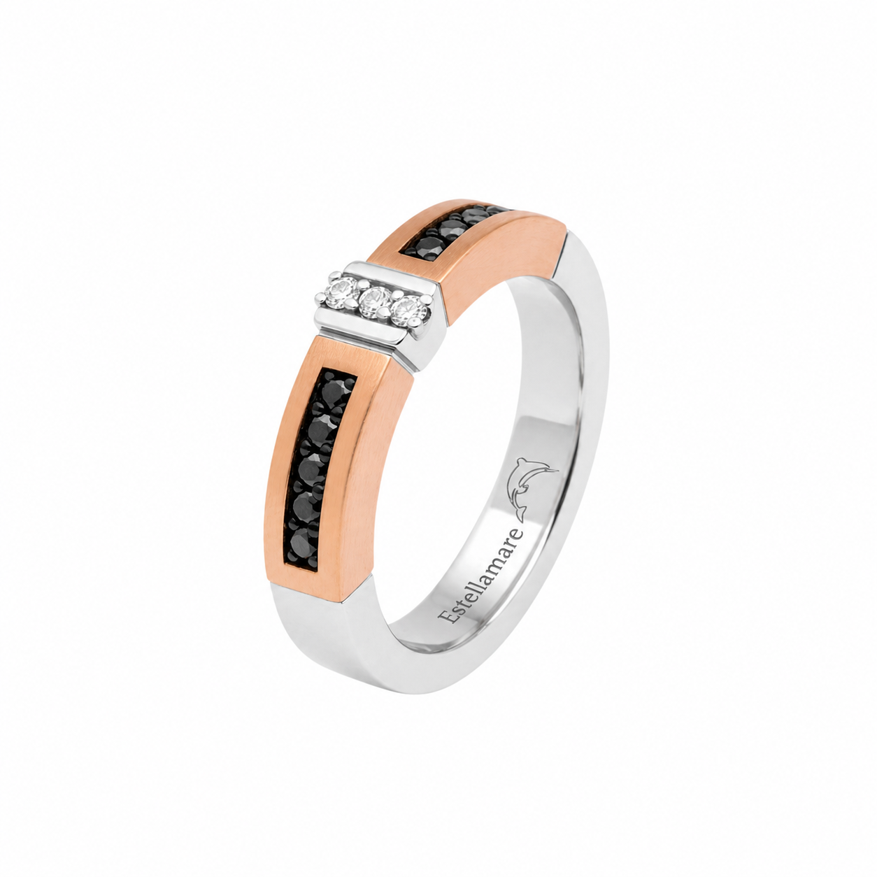 "Estellamare Dual Flame" — Eleganza scolpita, contrasto prezioso