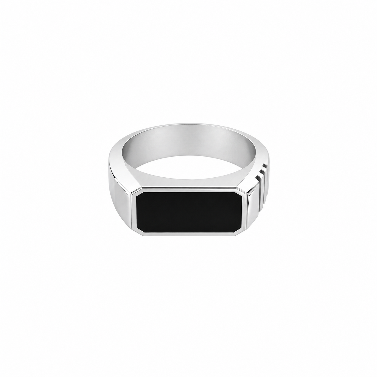 Re del Ghetto — Anello Square Drip in Oro e Argento