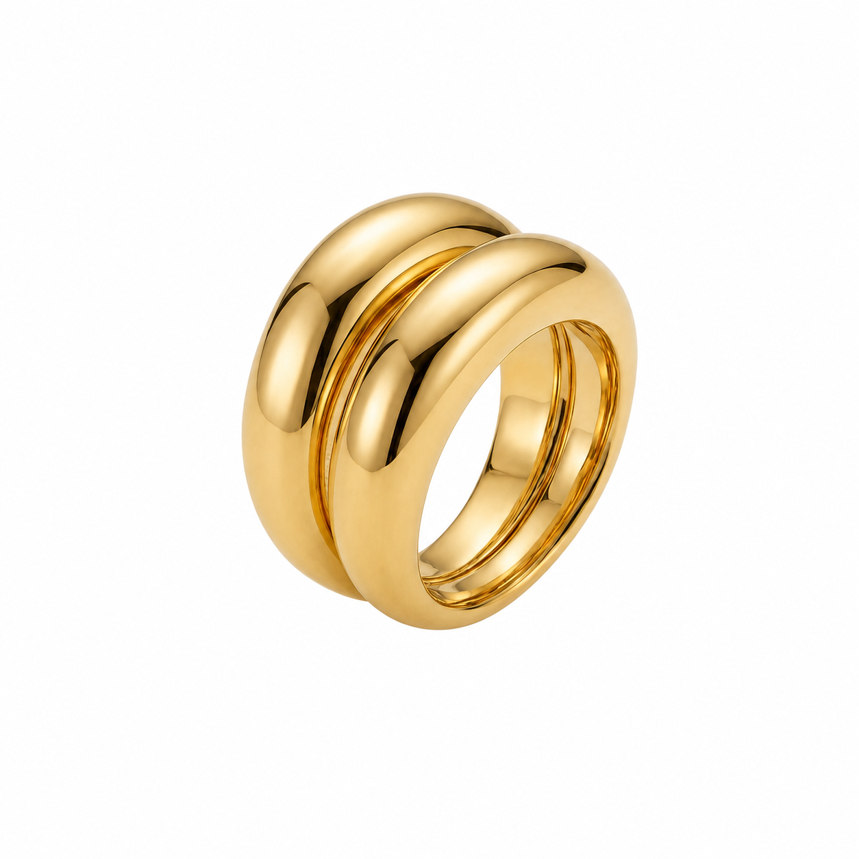 Anello "Sinfonia d'Oro": L'Armonia Perfetta tra Forza e Grazia