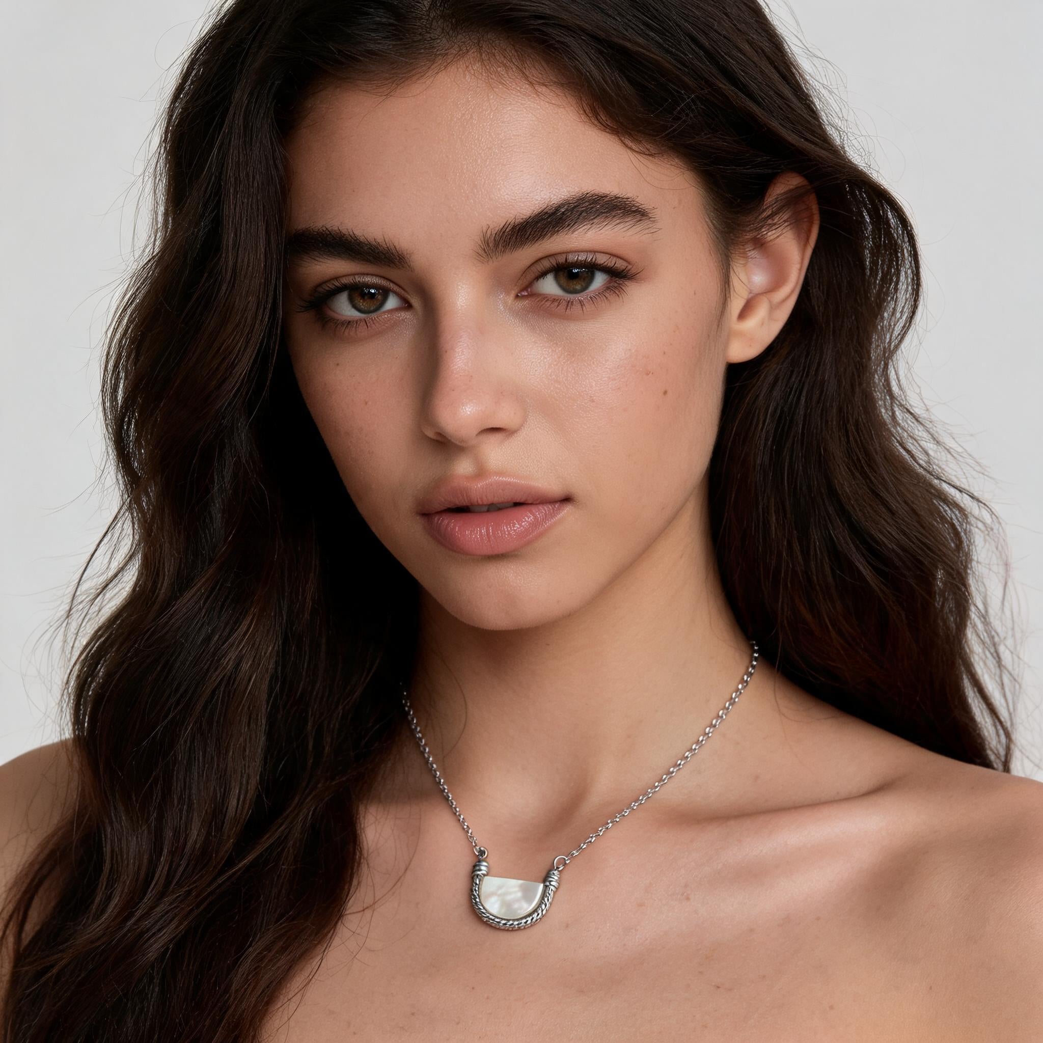 Fritillary Semicircle Necklace