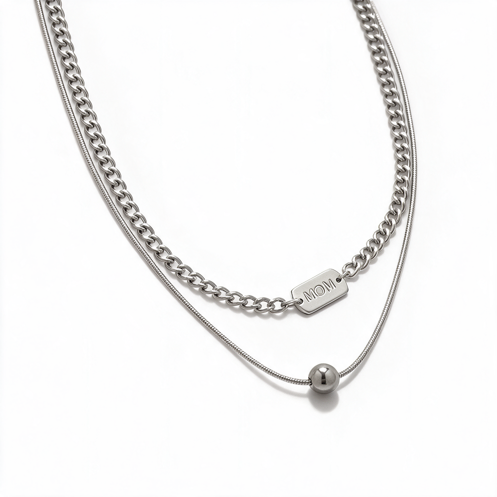 Collana “Letters & Layers” — Metallo che parla di te