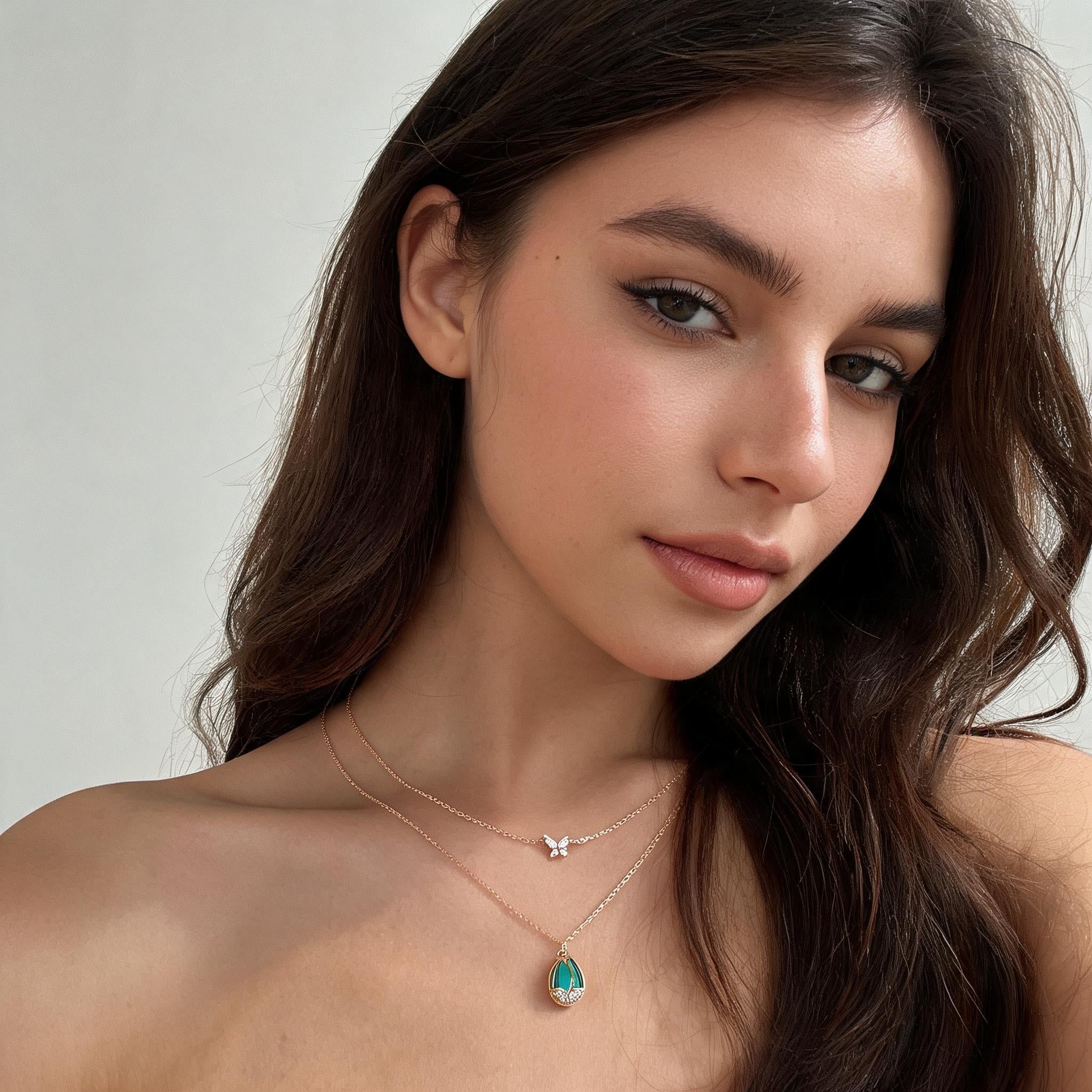 Luce d’Argento — Collana a doppio pendente