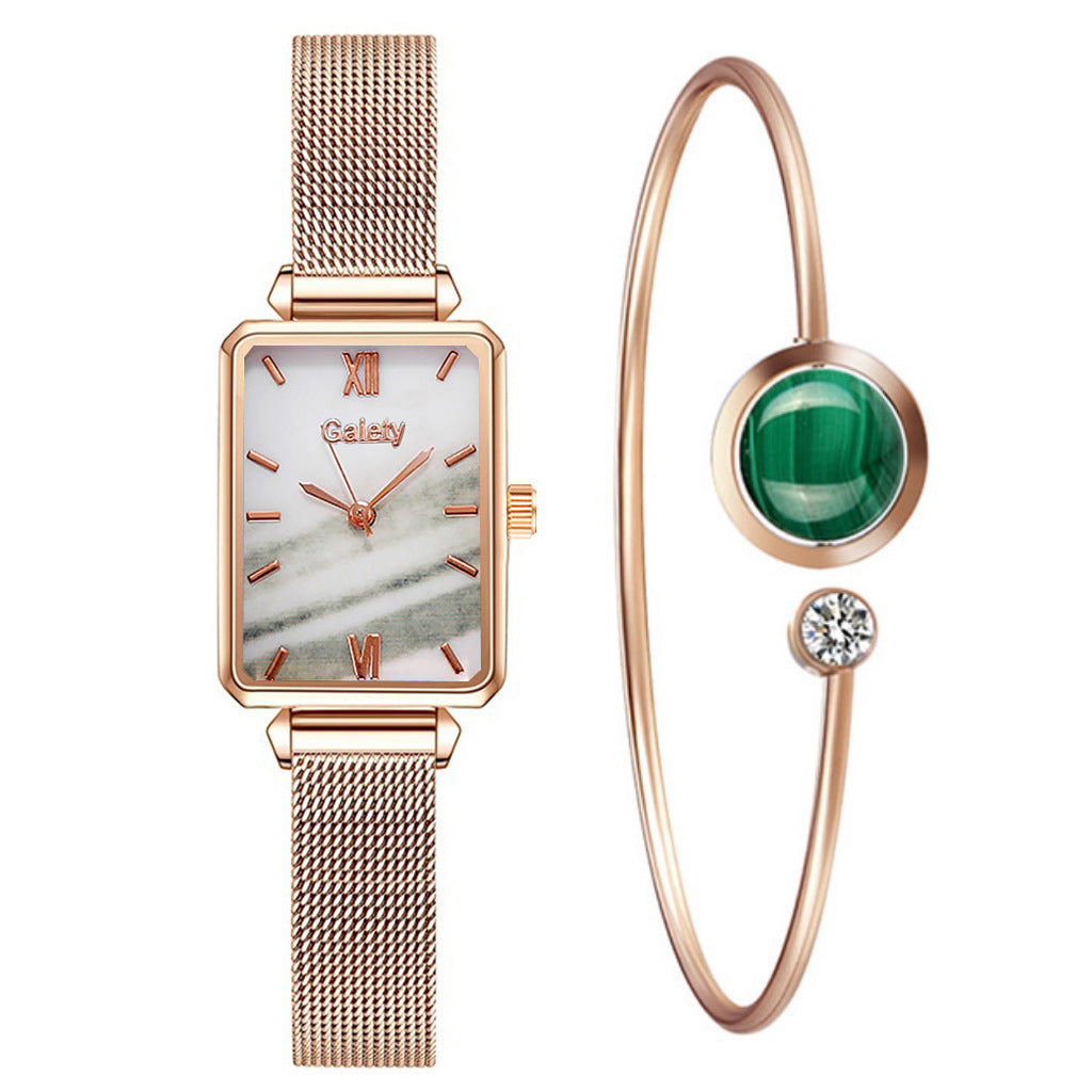 Orologio Elegante Verde Donna