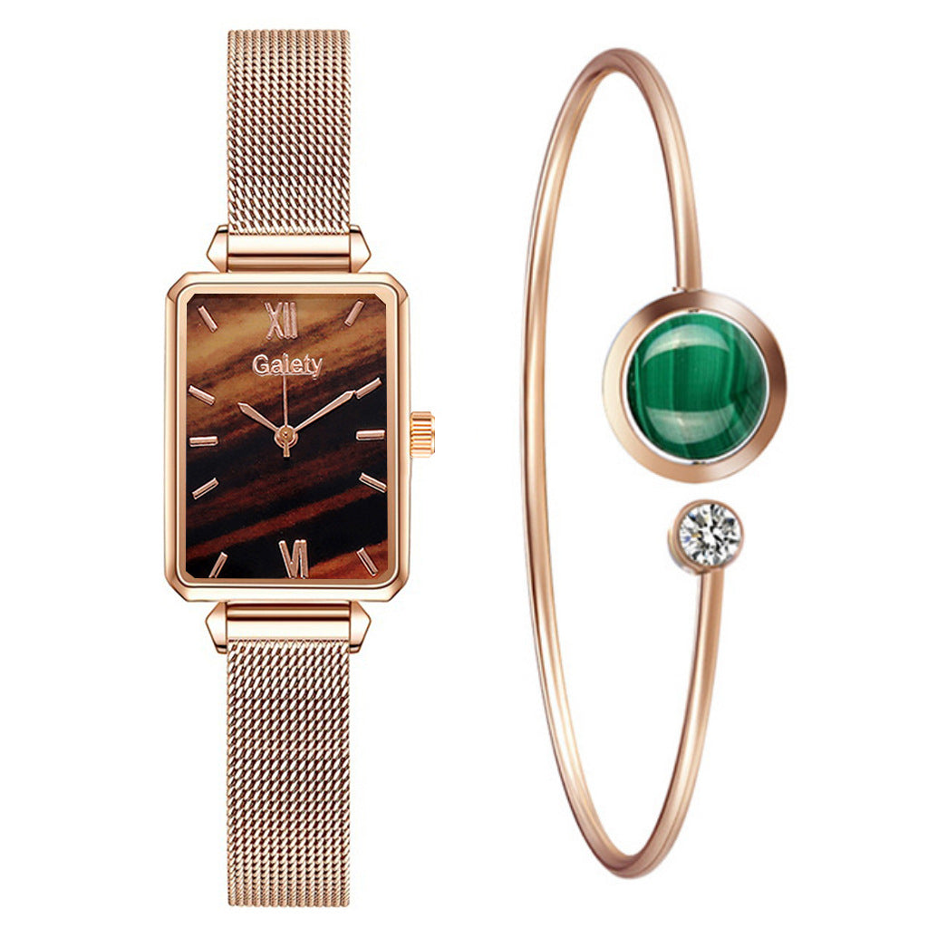 Orologio Elegante Verde Donna
