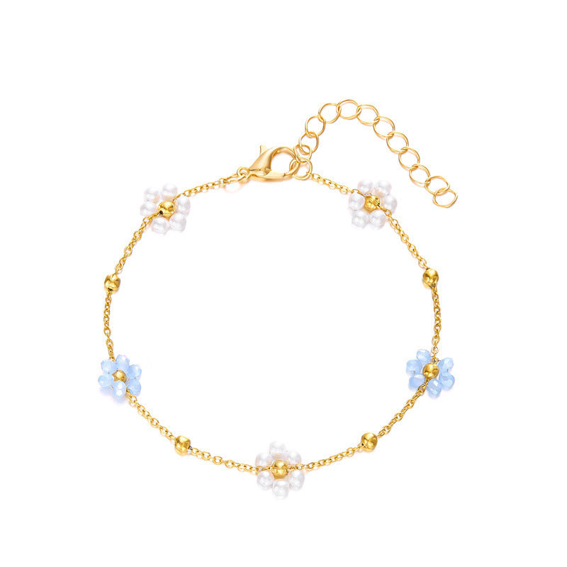 Bracciale Fiore di Perle Elegante
