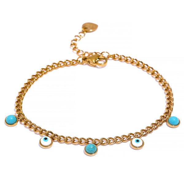 Bracciale Occhio Turchese Glam