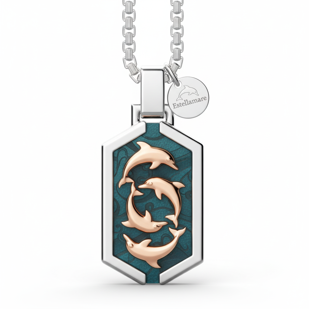 “Cerchio Marino” – Collana Maschile in Argento 925