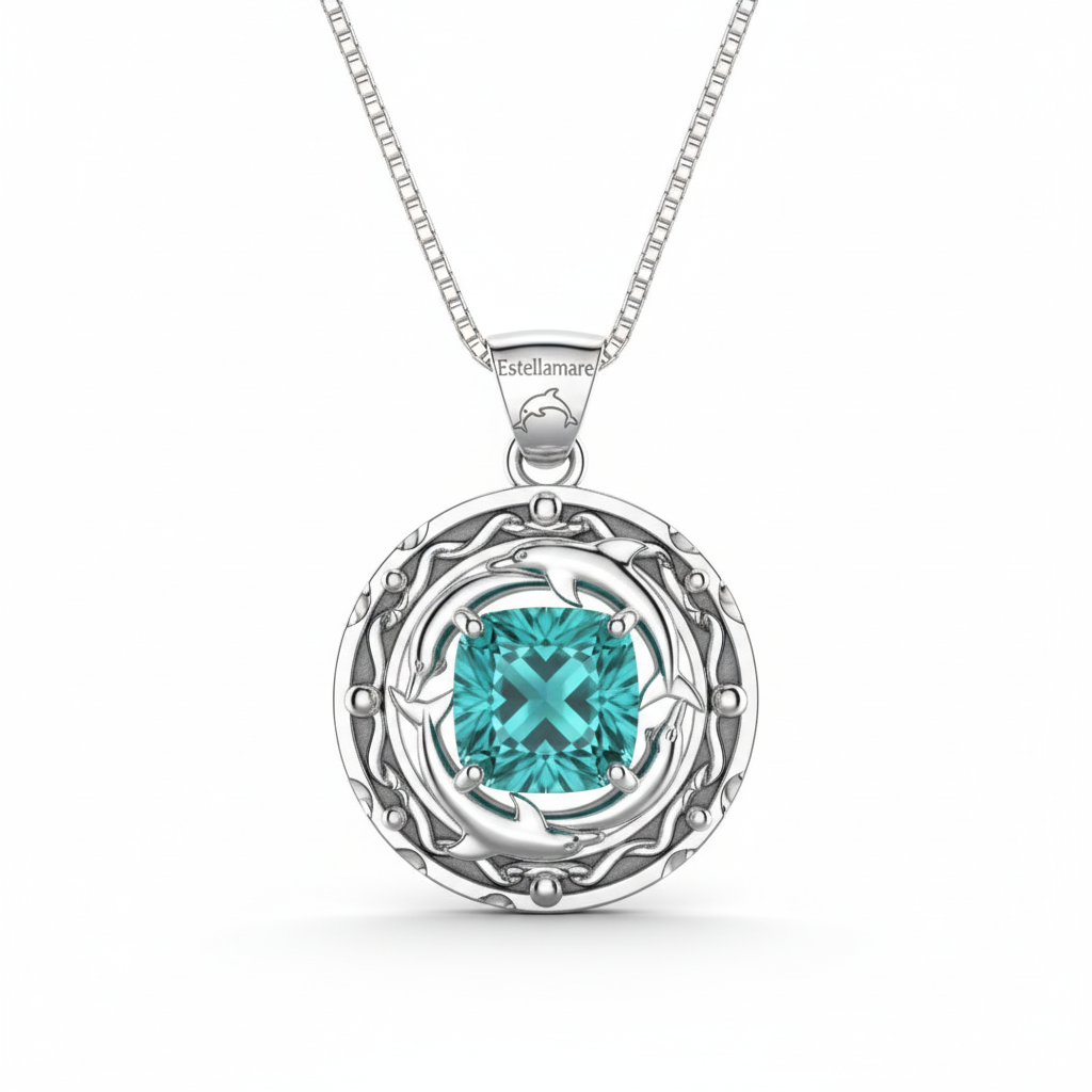 “Quadrante Marino” – Collana Maschile in Argento 925