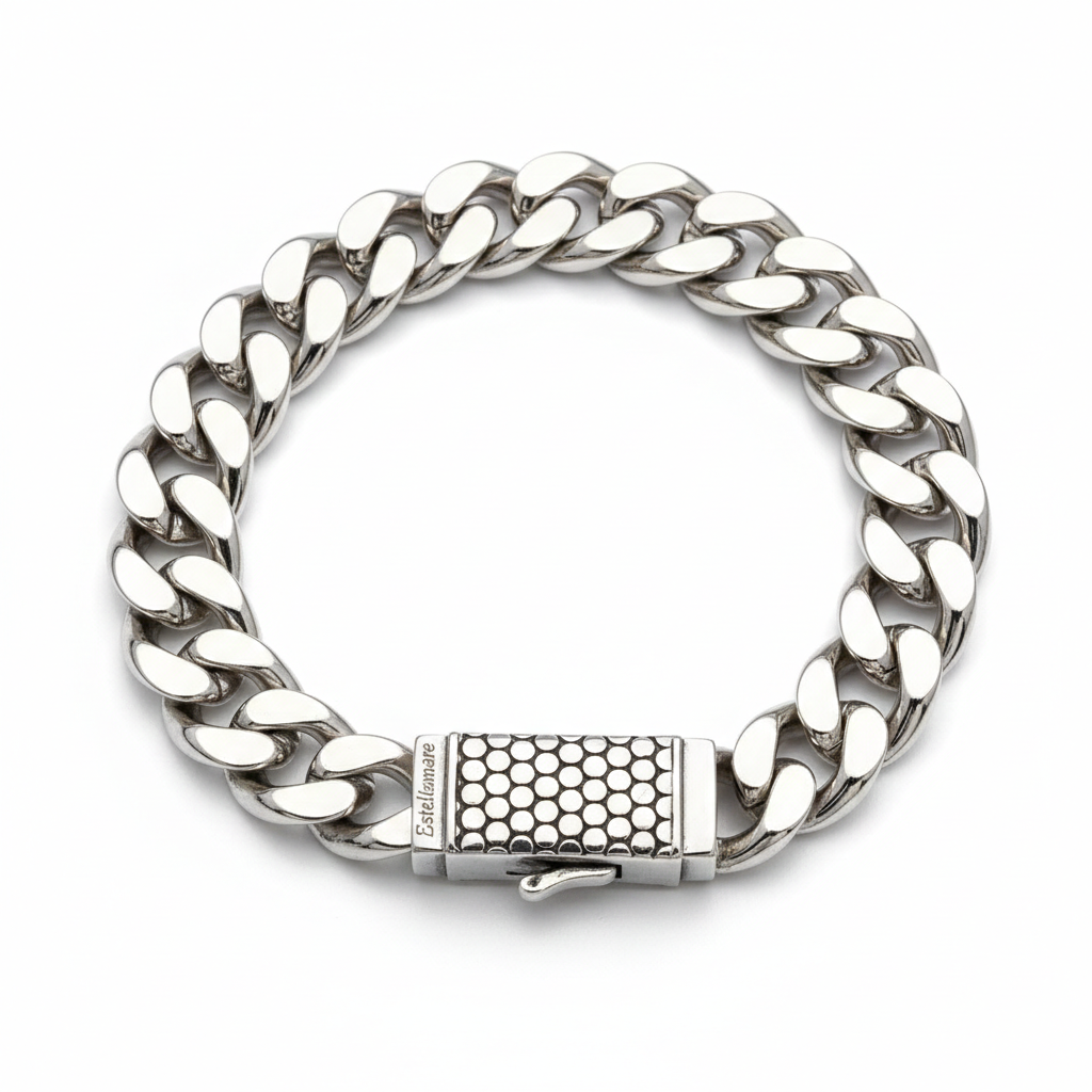 Bracciale Estellamare “Cuban Steel Pro”