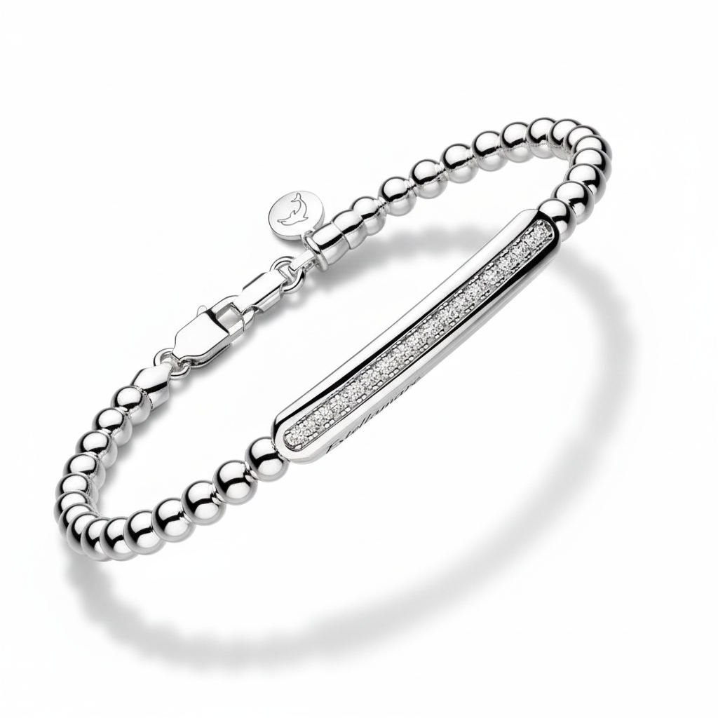 "Segno Marino" – Bracciale Estellamare in argento con charm simbolico