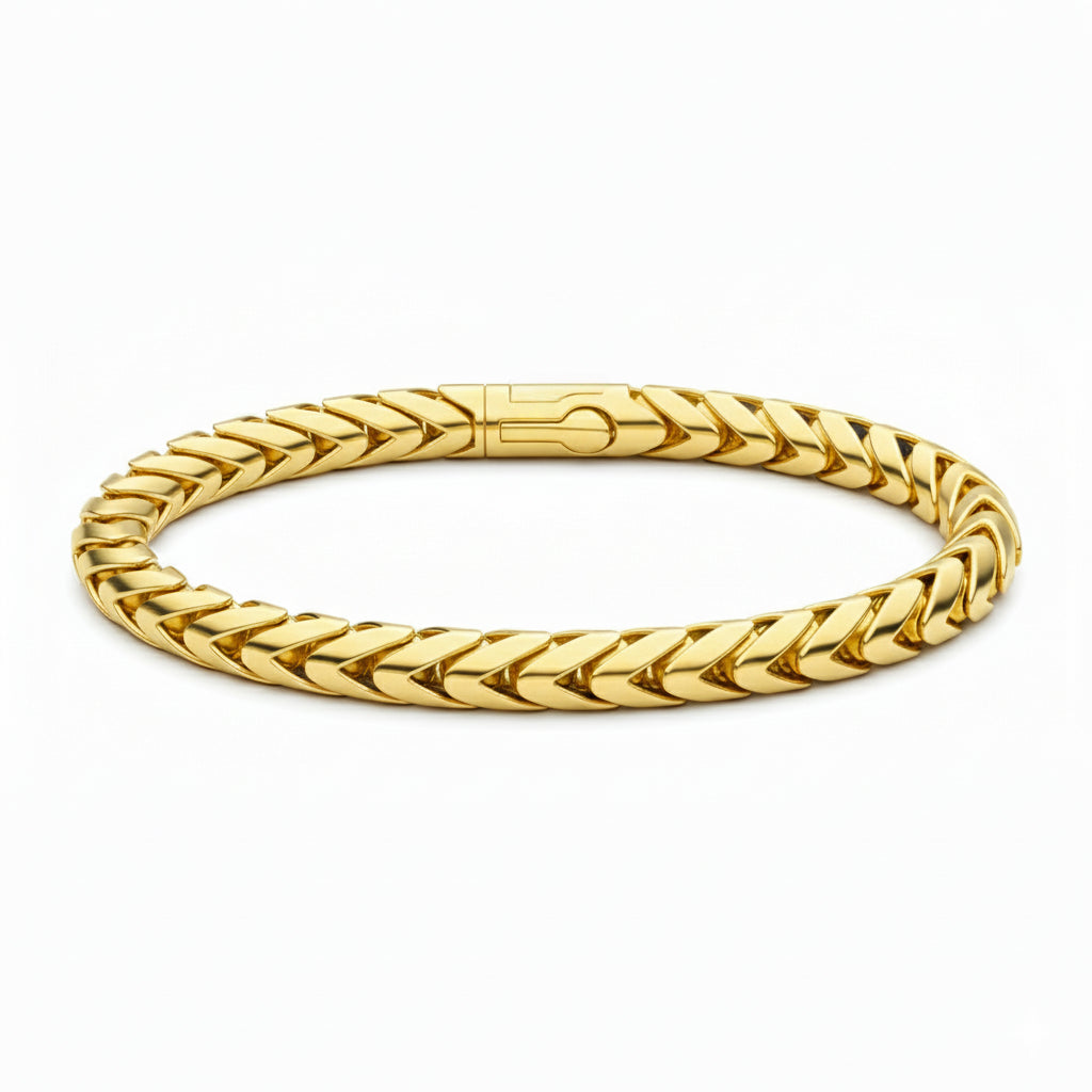 Spina Reale – Bracciale Estellamare in acciaio dorato