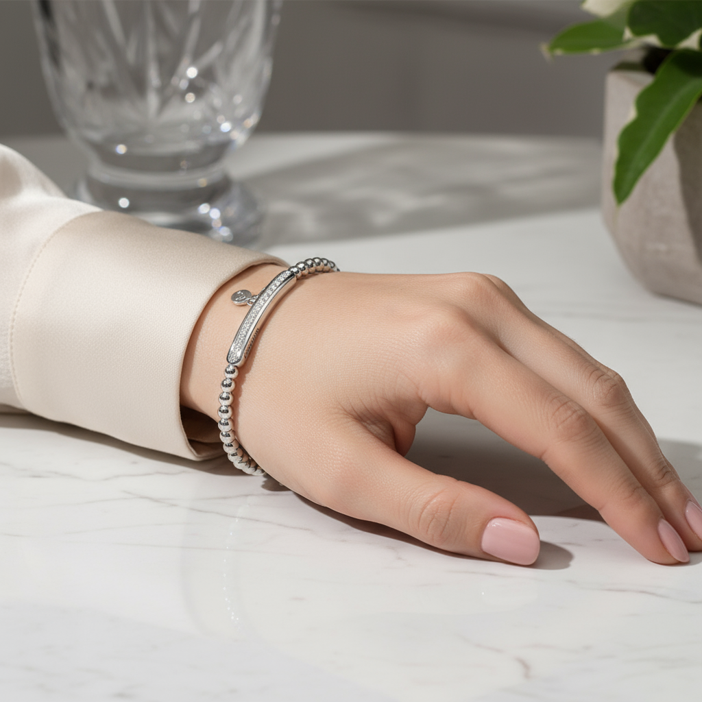 "Segno Marino" – Bracciale Estellamare in argento con charm simbolico