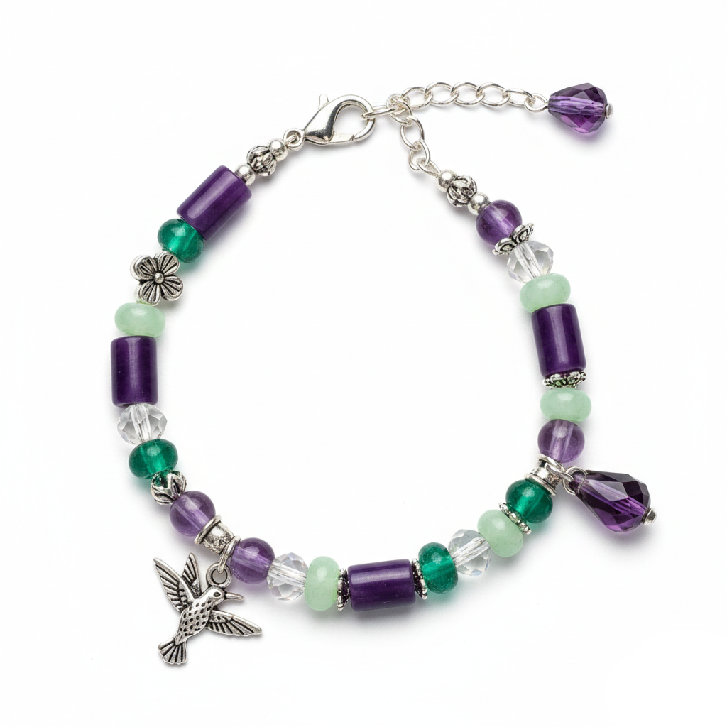 BRACCIALE COLIBRÌ PIETRE NATURALI