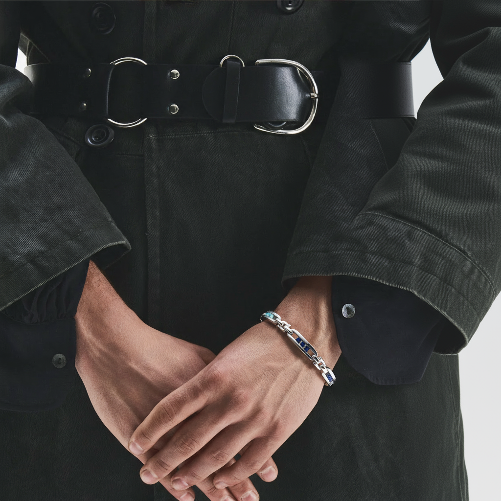 Luce Modulata – Bracciale Estellamare in argento e gemme sfumate