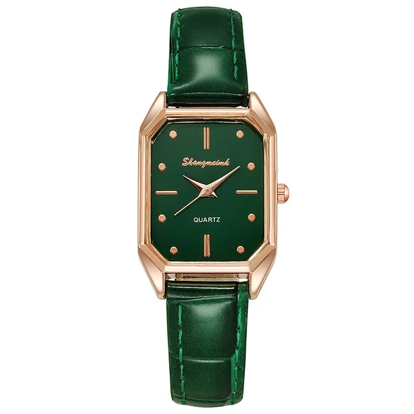 Orologio Elegante Quadrante Verde