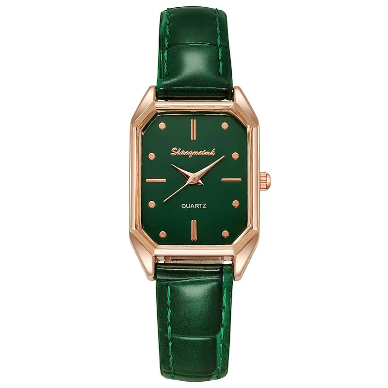 Orologio Elegante Quadrante Verde