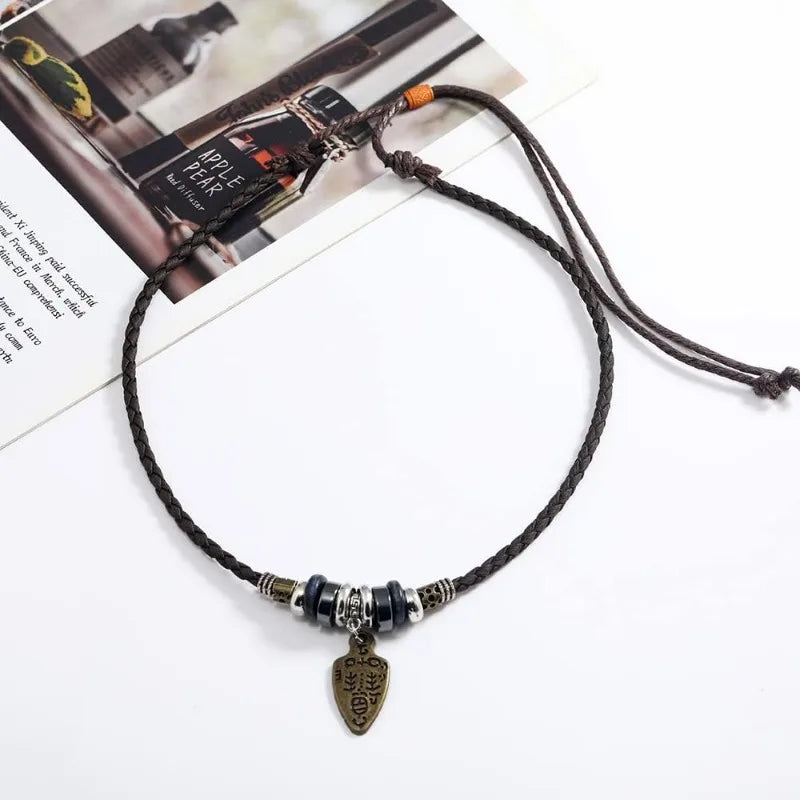 Collana Portafortuna in Pelle