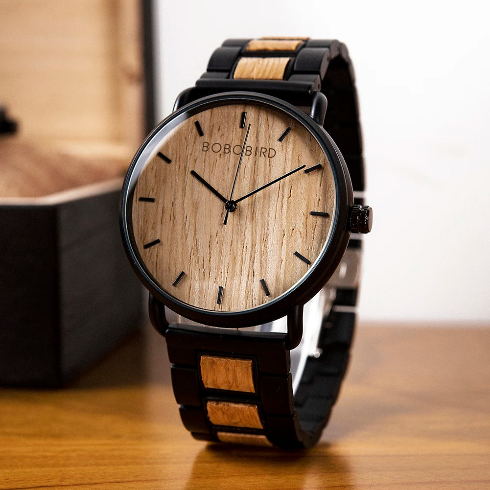 Orologio Legno Elegante per Uomo