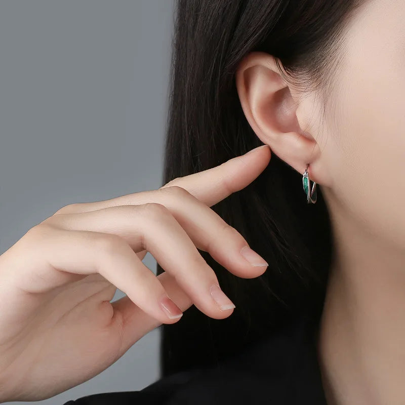 Orecchini Verde Eleganza