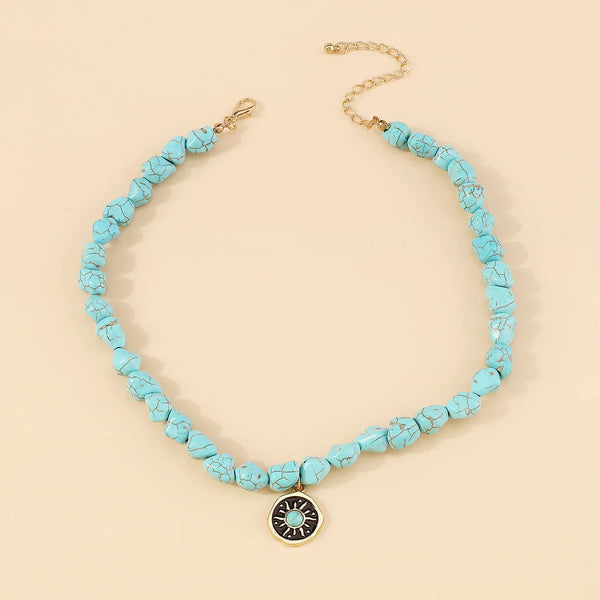 Collana Boho Turquoise Vintage