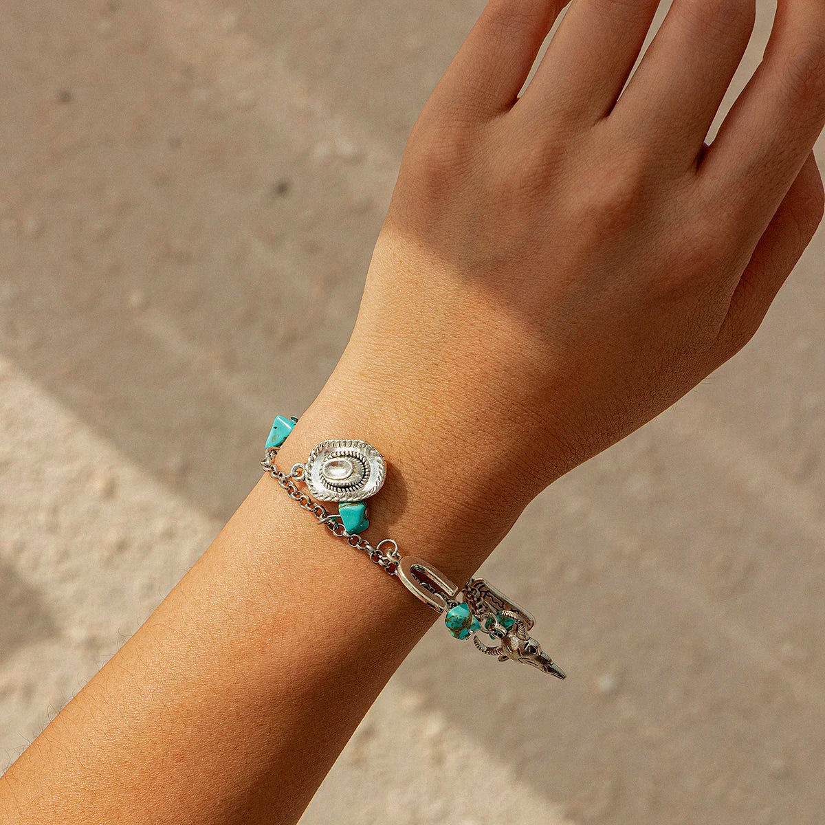 Bracciale Blue Stone Charms