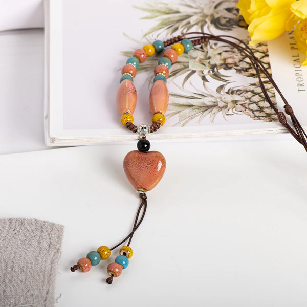 Collana Cuore Boho Fatto a Mano