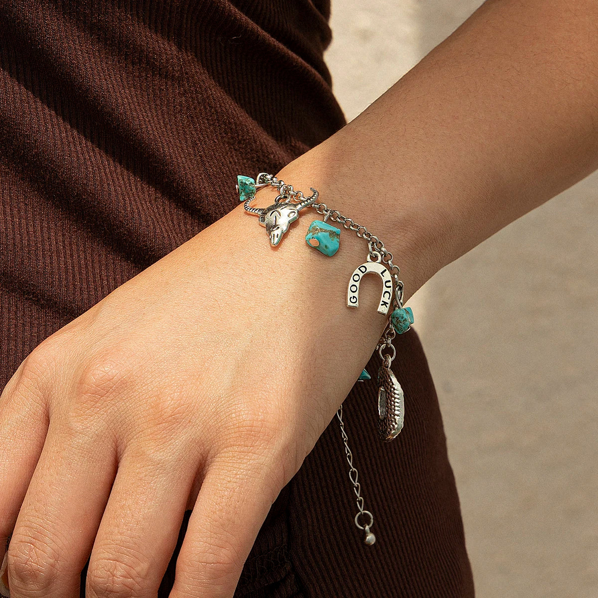Bracciale Blue Stone Charms