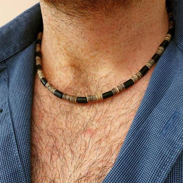 Collana Naturale Uomo Elegante