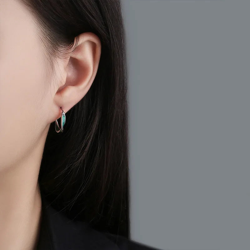 Orecchini Verde Eleganza