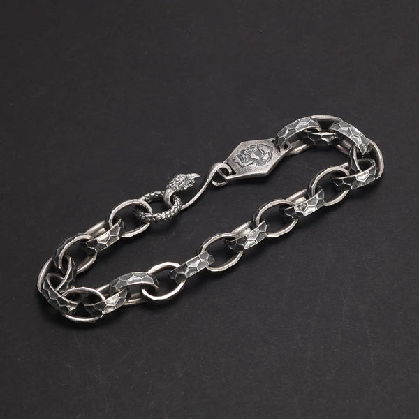 Bracciale Teschio Argento Vintage