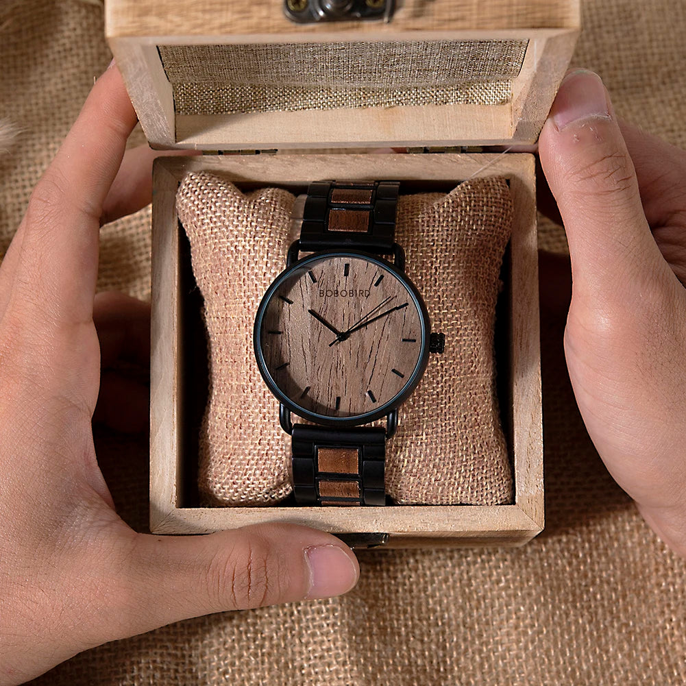 Orologio Legno Elegante per Uomo