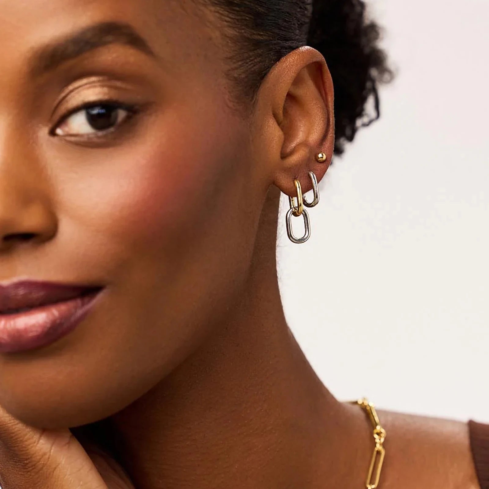 Orecchini Cerchio d'Argento Eleganti