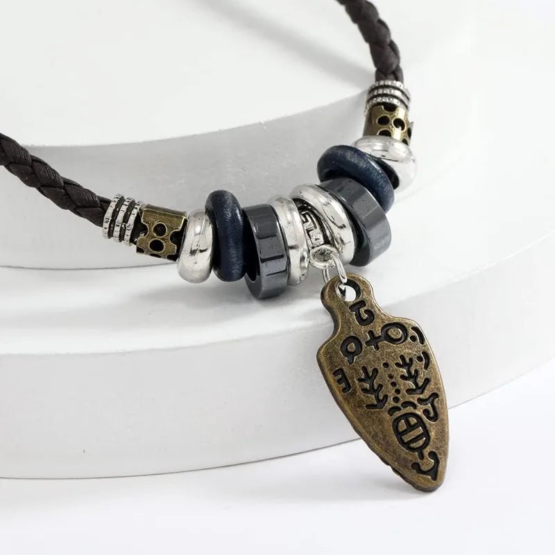 Collana Portafortuna in Pelle