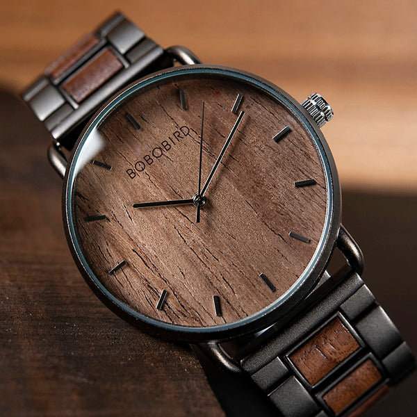 Orologio Legno Elegante per Uomo